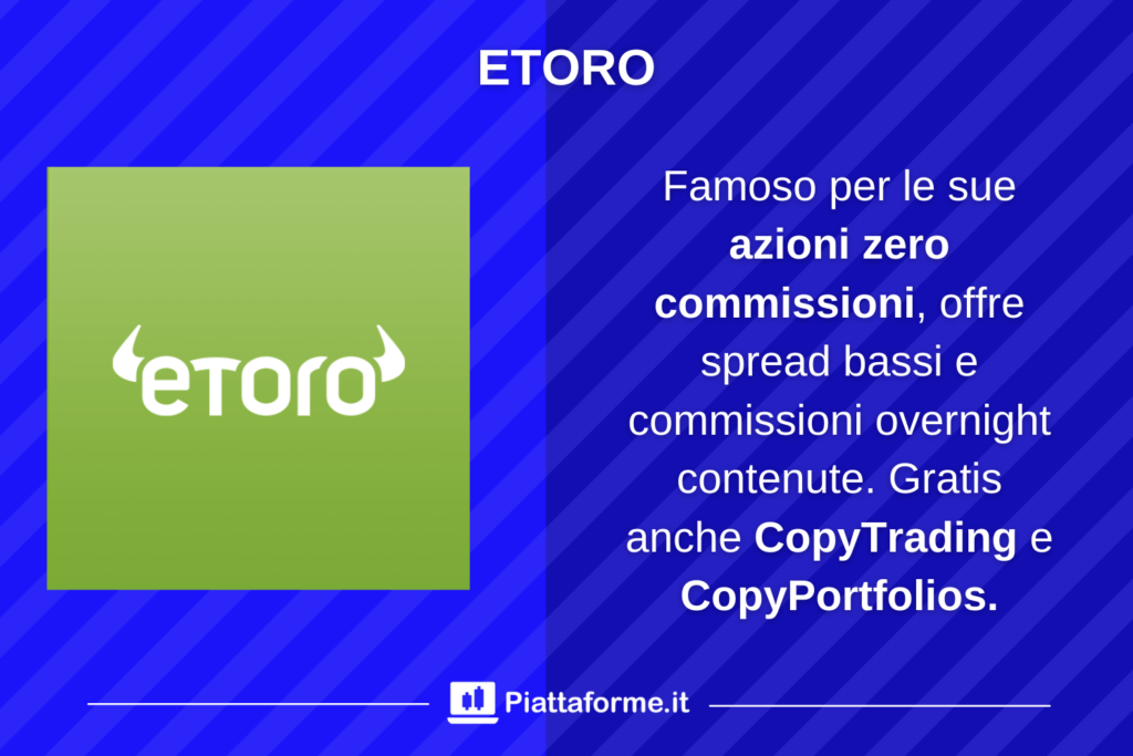 Costi e commissioni di eToro - a cura di Piattaforme.it