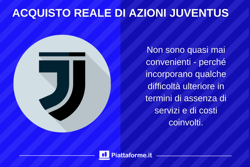 Azioni reali Juventus - pro e contro dell'acquisto - di Piattaforme.it