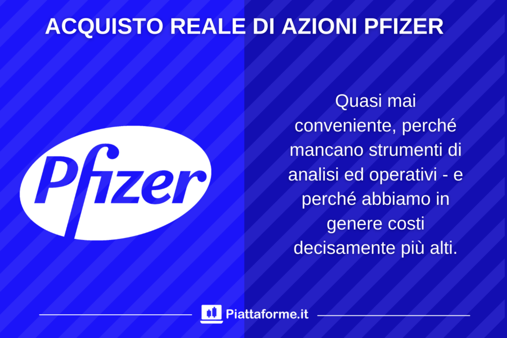 Azioni dirette Pfizer - quando e come conviene - di Piattaforme.it