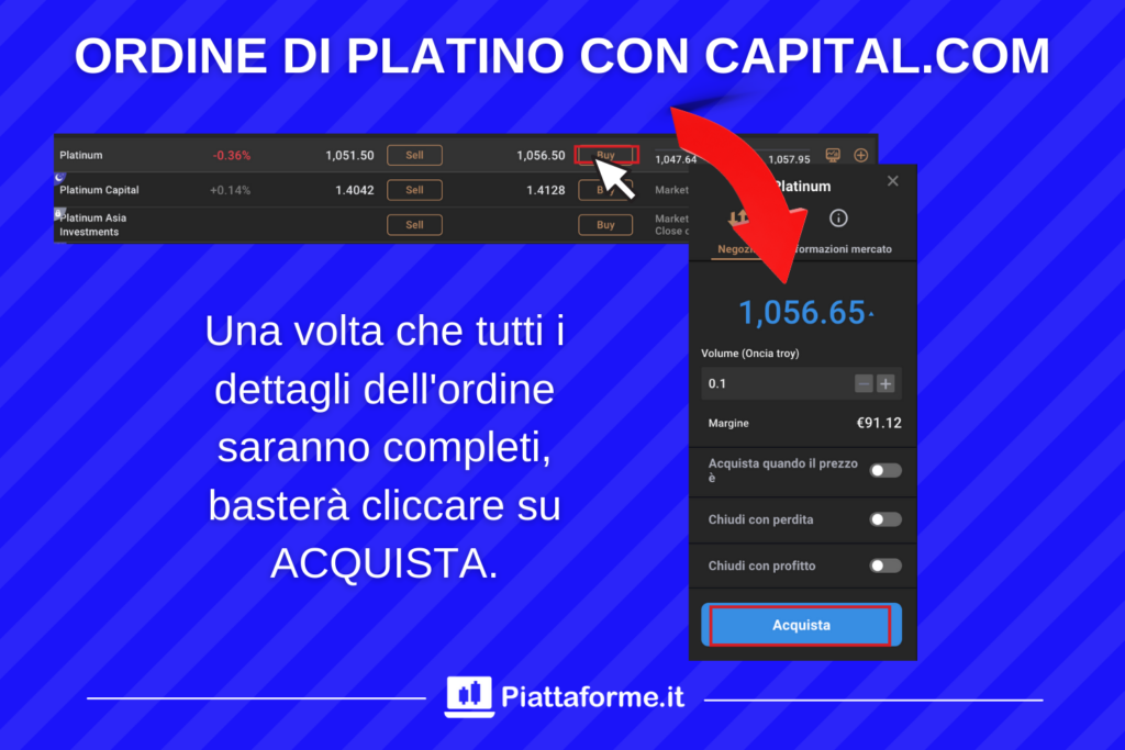 Capital.com - ordine Platino - di Piattaforme.it