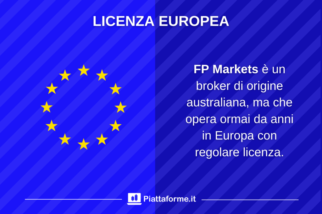 Licenza europea di FP Markets