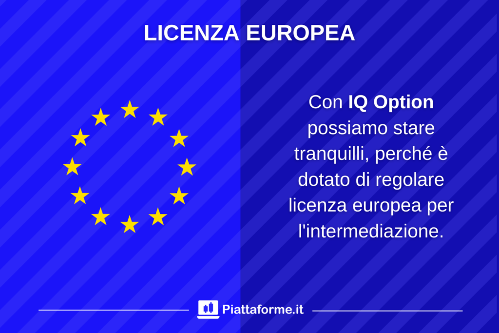 UE licenza IQ Option - di Piattaforme.it